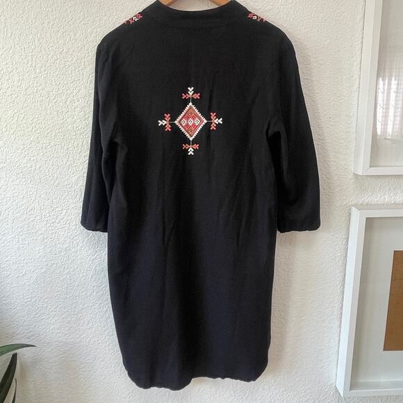 Label Rita Kumar Tunic Dress Size 4 Anthropology Mini Embroidred Pockets - Picture 4 of 10